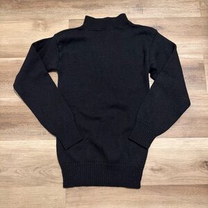 Vintage 60s USN Navy Deck Watch Wool Sailor's Sweater Knit Size XL